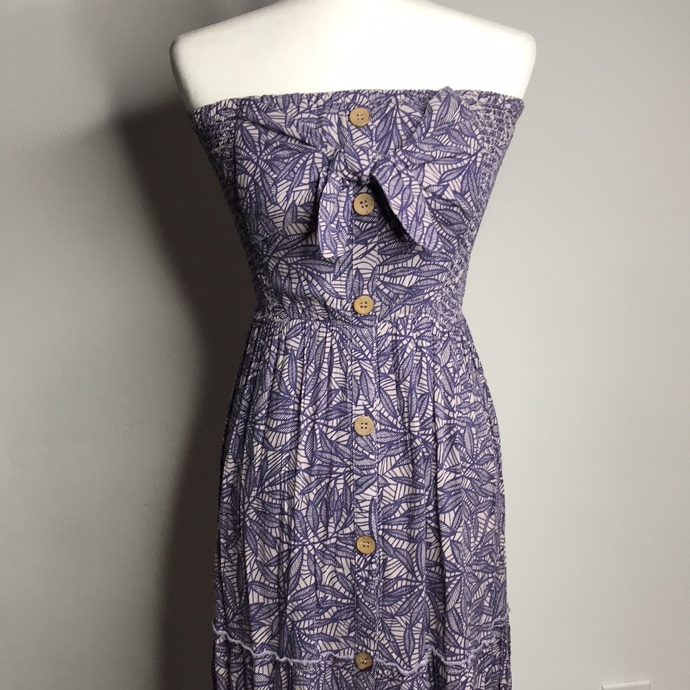 Tropical blue dress